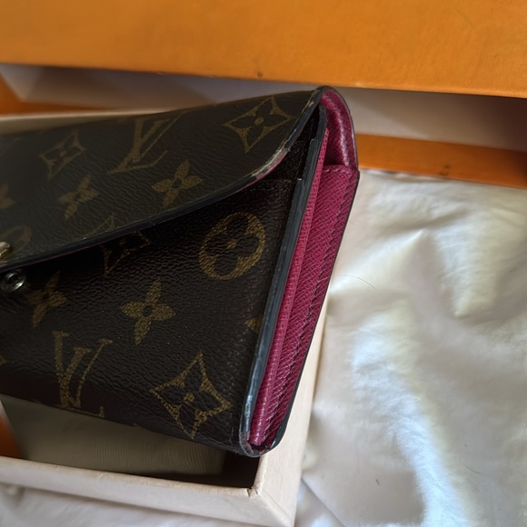Louis Vuitton Sarah wallet monogram/ fuschia - Picture 8 of 8